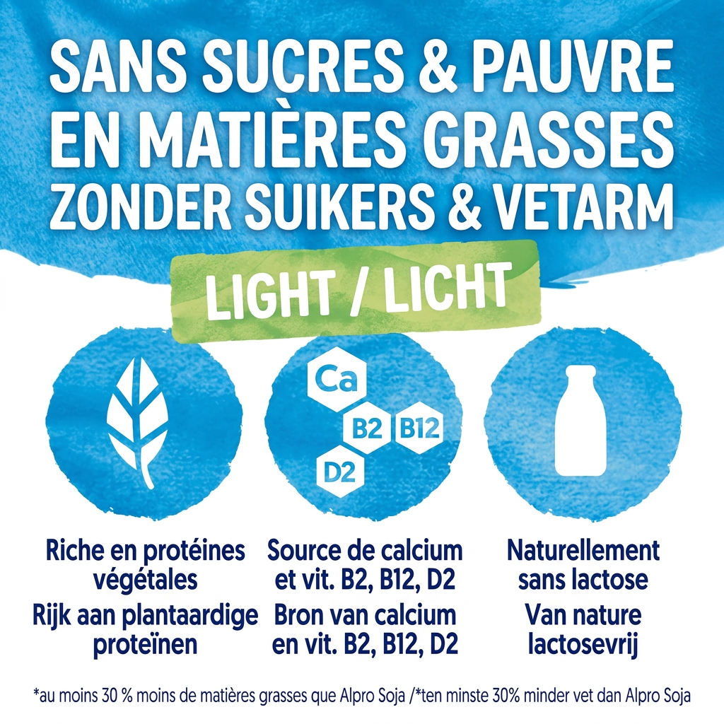 ALPRO DRINK Soja Light plantaardige drank 6x1L