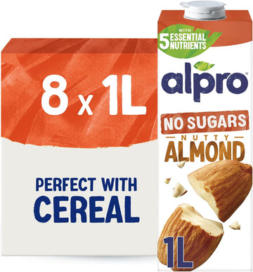 ALPRO Amandel Geroosterd  Zonder Suiker 8x1L