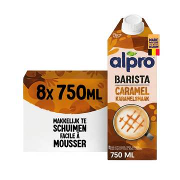 ALPRO Barista Pro Caramel Boisson Végétale Café Sans Lactose  8 x 75cl